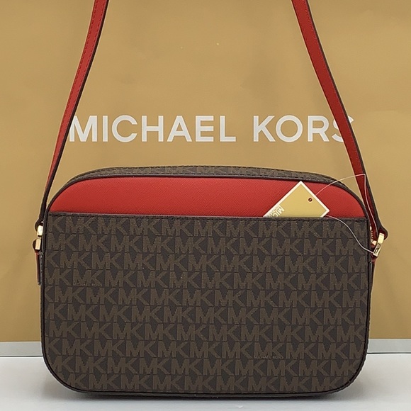 Michael Kors Jet Set Large Logo Crossbody Bag - Picture 11 of 16
